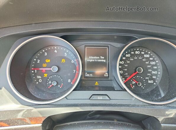 3VV2B7AX8KM185830 2019 VOLKSWAGEN TIGUAN White Instrument cluster view