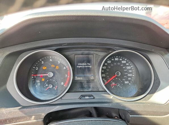 3VV2B7AX8MM003739 2021 VOLKSWAGEN TIGUAN Silver Вид щитка приладів