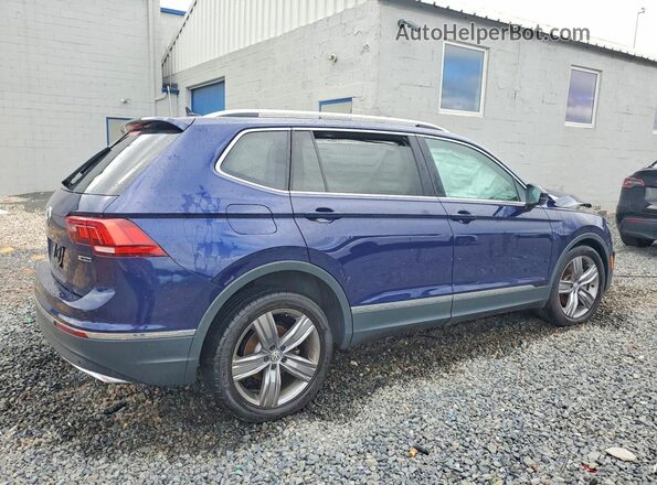 3VV2B7AX8MM013302 2021 VOLKSWAGEN TIGUAN Blue Հետևի աջ