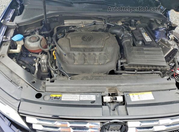 3VV2B7AX8MM013302 2021 VOLKSWAGEN TIGUAN Blue Շարժիչի բաժամունքի տեսք
