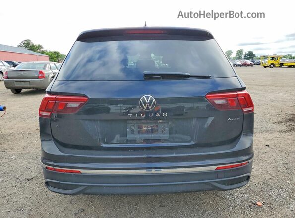 3VV2B7AX8NM127222 2022 VOLKSWAGEN TIGUAN Черный Вид сзади