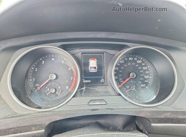 3VV2B7AX9KM082173 2019 VOLKSWAGEN TIGUAN White Սարքավորումների վահանակի տեսք