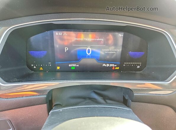 3VV2B7AX9NM149147 2022 VOLKSWAGEN TIGUAN Серебряный Вид щитка приборов