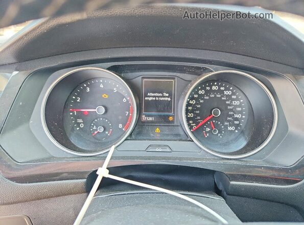 3VV2B7AXXJM153797 2018 VOLKSWAGEN TIGUAN White ხელსაწყოთა პანელის ხედი