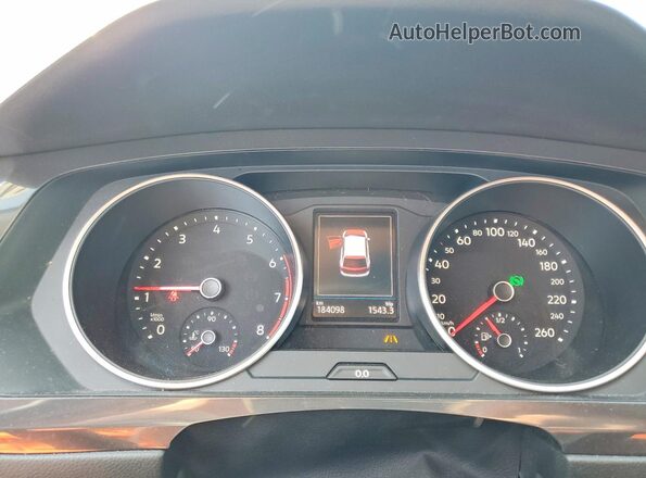 3VV2B7AXXLM040449 2020 VOLKSWAGEN TIGUAN Blue Instrument cluster view