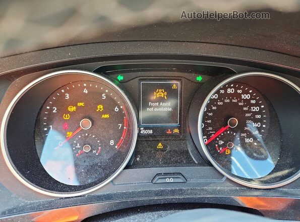 3VV2B7AXXLM153799 2020 VOLKSWAGEN TIGUAN Black Widok zestawu wskaźników