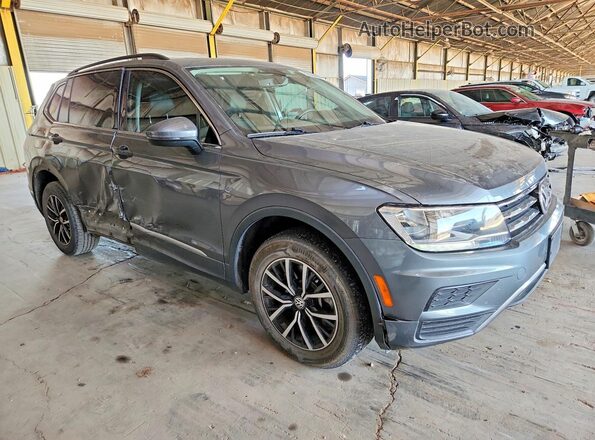 3VV2B7AXXMM048116 2021 VOLKSWAGEN TIGUAN Серый Передняя правая четверть