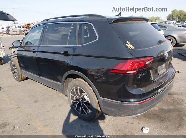 3VV2B7AXXMM143033 2021 VOLKSWAGEN TIGUAN Black Հետևի ձախ