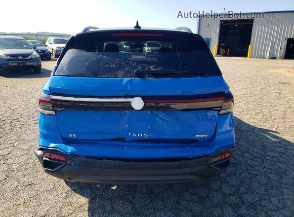 3VV2C7B24SM077107 2025 VOLKSWAGEN TAOS Синий Вид сзади
