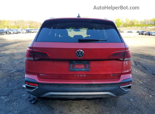 3VV2X7B29PM303640 2023 VOLKSWAGEN TAOS Red Вид ззаду