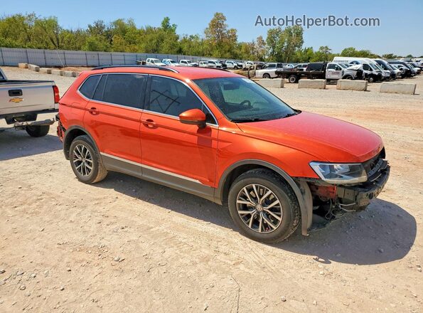 3VV3B7AX0JM191446 2018 VOLKSWAGEN TIGUAN Orange Przód prawy