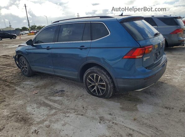 3VV3B7AX0KM152759 2019 VOLKSWAGEN TIGUAN Синий Задняя левая четверть