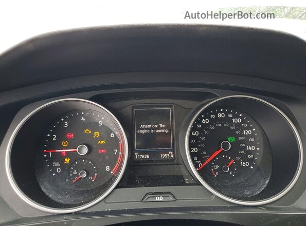 3VV3B7AX0LM086781 2020 VOLKSWAGEN TIGUAN Gray Widok zestawu wskaźników