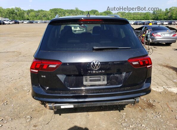 3VV3B7AX0NM052469 2022 VOLKSWAGEN TIGUAN Black Vista trasera