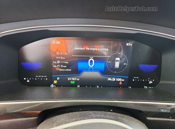 3VV3B7AX0PM084289 2023 VOLKSWAGEN TIGUAN Silver Вид щитка приладів