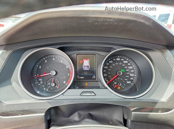 3VV3B7AX1KM153113 2019 VOLKSWAGEN TIGUAN Black Vista del cuadro de instrumentos