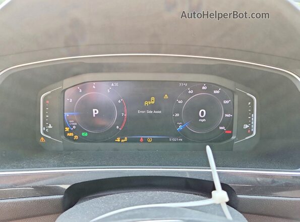 3VV3B7AX1LM106875 2020 VOLKSWAGEN TIGUAN Черный Вид щитка приборов