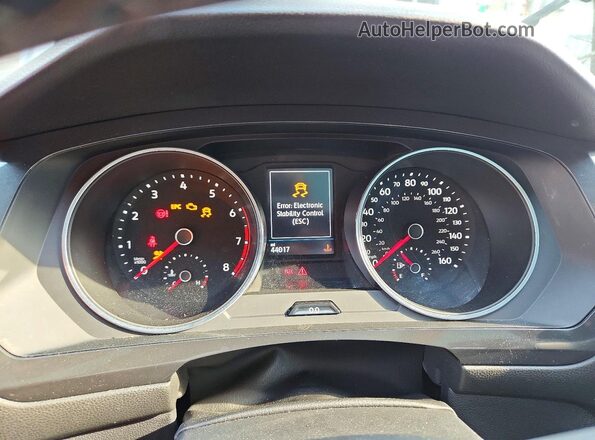 3VV3B7AX1MM084975 2021 VOLKSWAGEN TIGUAN Белый Вид щитка приборов
