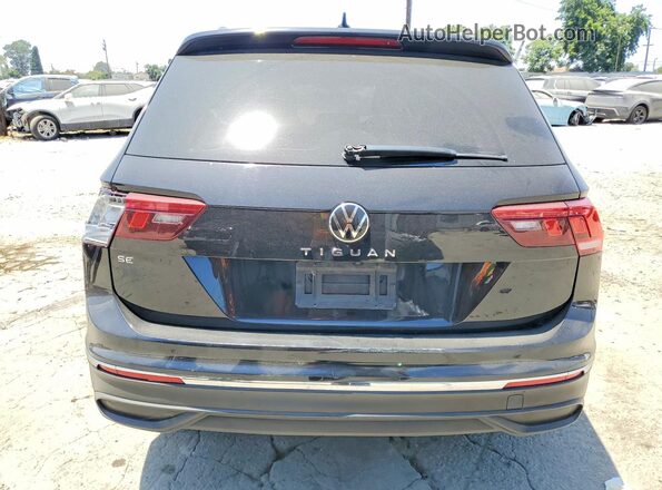 3VV3B7AX1NM140043 2022 VOLKSWAGEN TIGUAN Black Widok z tyłu