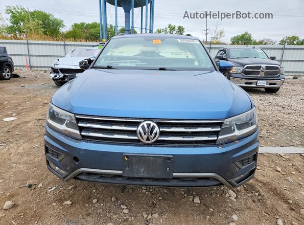 3VV3B7AX2JM020066 2018 VOLKSWAGEN TIGUAN Blue Вид спереду