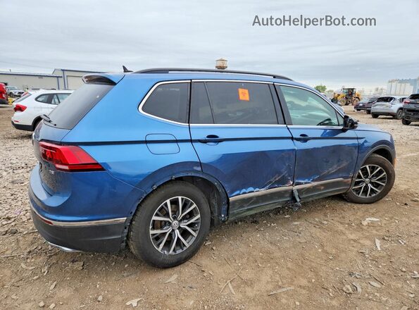 3VV3B7AX2JM020066 2018 VOLKSWAGEN TIGUAN Blue Задня права чверть