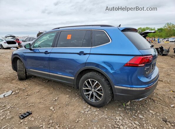 3VV3B7AX2JM020066 2018 VOLKSWAGEN TIGUAN Blue Задня ліва чверть