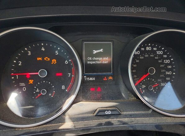 3VV3B7AX2JM161851 2018 VOLKSWAGEN TIGUAN White Widok zestawu wskaźników