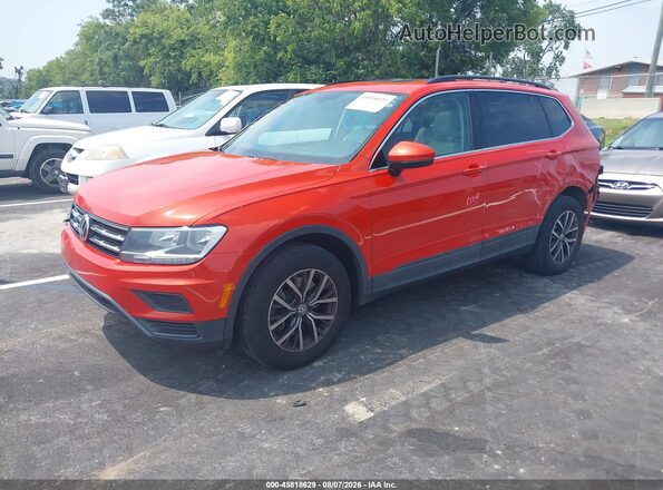 3VV3B7AX2KM136448 2019 VOLKSWAGEN TIGUAN Orange წინა მარცხენა ხედი სამი მეოთხედიდან