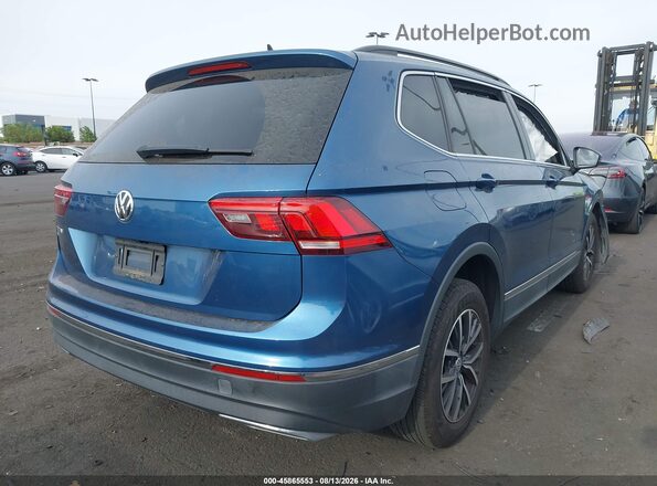 3VV3B7AX2LM119182 2020 VOLKSWAGEN TIGUAN Синий Задняя правая четверть