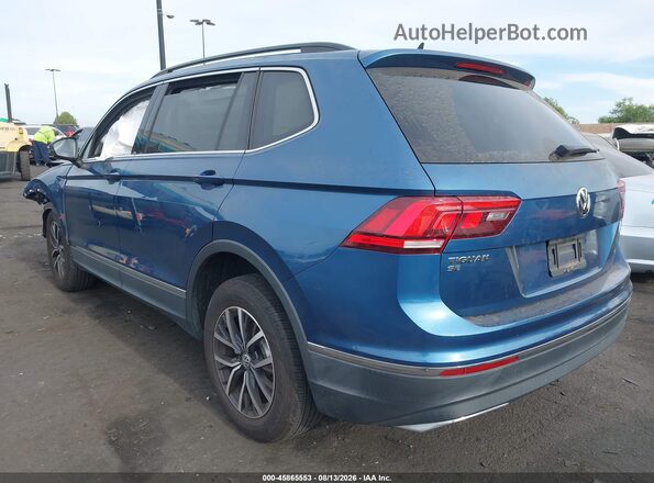3VV3B7AX2LM119182 2020 VOLKSWAGEN TIGUAN Синий Задняя левая четверть