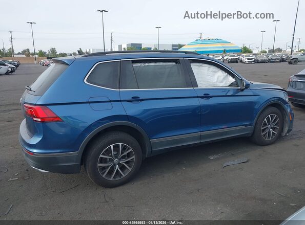 3VV3B7AX2LM119182 2020 VOLKSWAGEN TIGUAN Синий Панорамный вид салона 360°