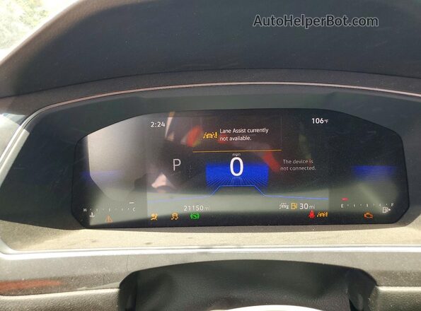 3VV3B7AX2PM068028 2023 VOLKSWAGEN TIGUAN Blue Instrument cluster view