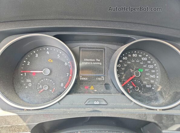 3VV3B7AX3LM155821 2020 VOLKSWAGEN TIGUAN White ხელსაწყოთა პანელის ხედი