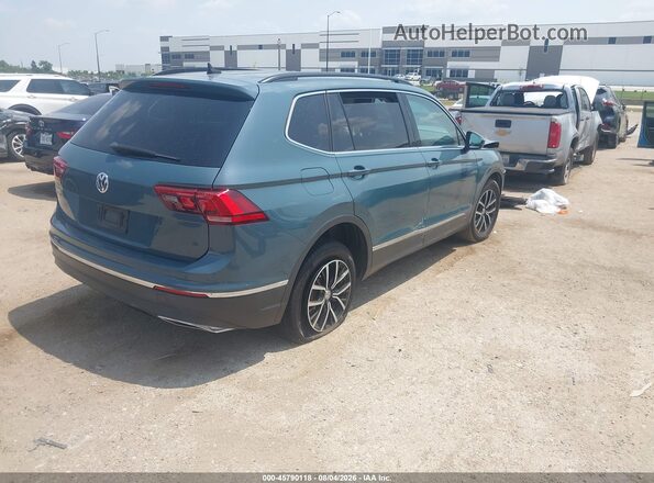 3VV3B7AX3MM018816 2021 VOLKSWAGEN TIGUAN Синий Задняя правая четверть