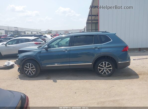 3VV3B7AX3MM018816 2021 VOLKSWAGEN TIGUAN Синий Панорамный вид салона 360°
