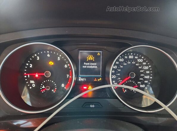 3VV3B7AX3MM052898 2021 VOLKSWAGEN TIGUAN Black Widok zestawu wskaźników