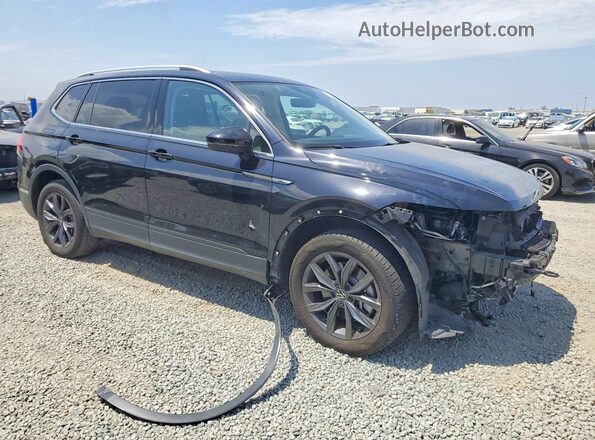 3VV3B7AX3NM091959 2022 VOLKSWAGEN TIGUAN Black Przód prawy
