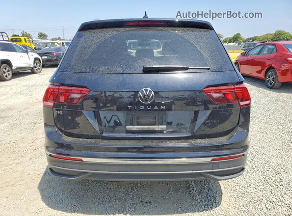 3VV3B7AX3NM091959 2022 VOLKSWAGEN TIGUAN Black Widok z tyłu