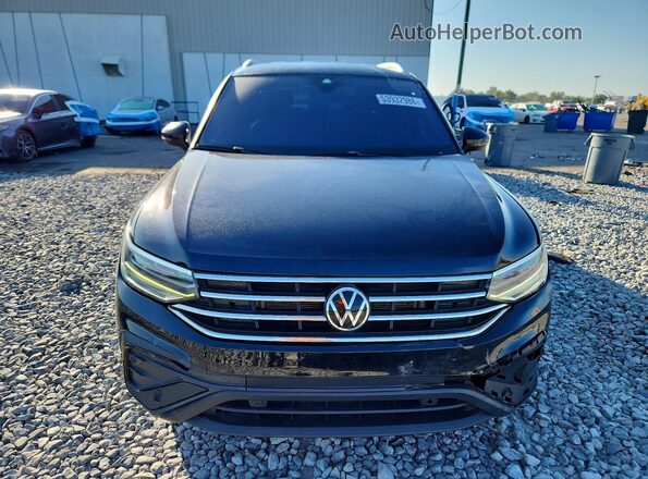 3VV3B7AX3NM154672 2022 VOLKSWAGEN TIGUAN Черный Вид спереди