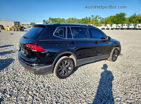 3VV3B7AX3NM154672 2022 VOLKSWAGEN TIGUAN Черный Задняя правая четверть