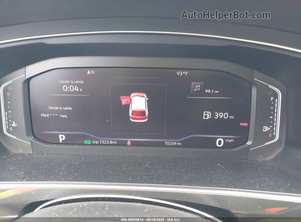 3VV3B7AX4KM079749 2019 VOLKSWAGEN TIGUAN Teal Widok tylnych siedzeń