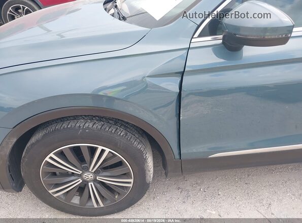 3VV3B7AX4KM079749 2019 VOLKSWAGEN TIGUAN Teal Widok z przodu