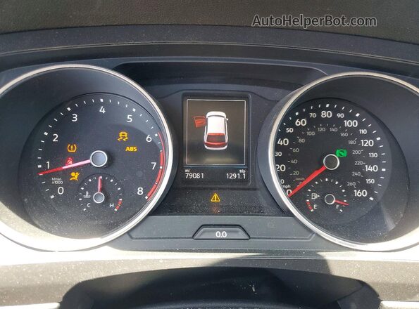 3VV3B7AX4KM080366 2019 VOLKSWAGEN TIGUAN Red ხელსაწყოთა პანელის ხედი