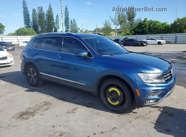 3VV3B7AX5JM087812 2018 VOLKSWAGEN TIGUAN Blue Передня права чверть