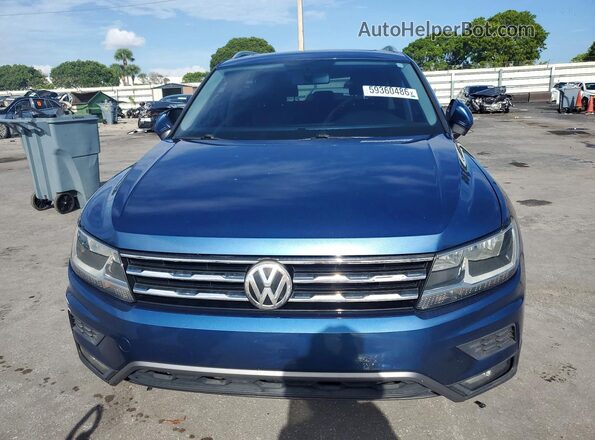 3VV3B7AX5JM087812 2018 VOLKSWAGEN TIGUAN Blue Вид спереду
