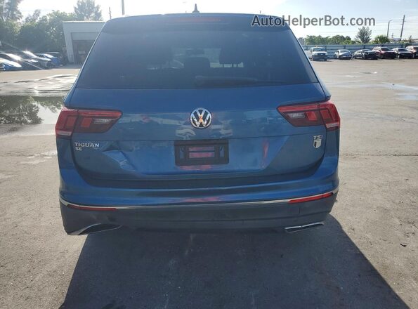 3VV3B7AX5JM087812 2018 VOLKSWAGEN TIGUAN Blue Вид ззаду