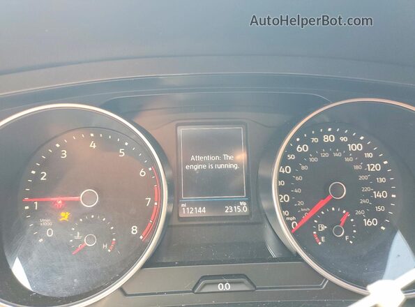 3VV3B7AX6JM131767 2018 VOLKSWAGEN TIGUAN Gray Սարքավորումների վահանակի տեսք