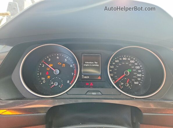 3VV3B7AX6LM064607 2020 VOLKSWAGEN TIGUAN Black ხელსაწყოთა პანელის ხედი