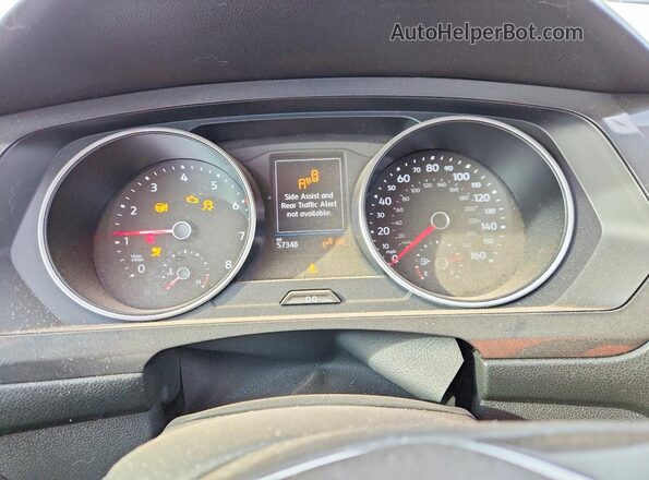 3VV3B7AX6MM033407 2021 VOLKSWAGEN TIGUAN Серебряный Вид щитка приборов