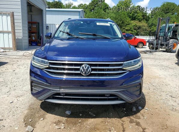 3VV3B7AX6NM018651 2022 VOLKSWAGEN TIGUAN Blue წინა ხედი